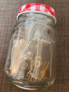 Mystery random fashion jewelry jar-NOT fine jewelry (some tarnish)
